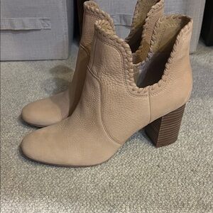 Lucky Brand Beige Ankle Booties